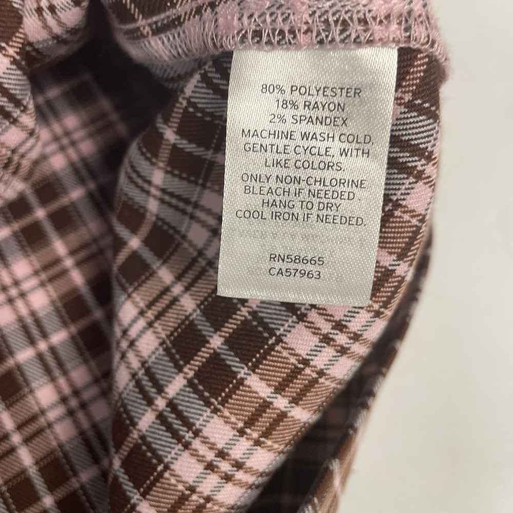 BP Mini Dress Womens Large Plaid Schoolgirl Y2K Coquette Twee Grunge 90s Preppy - Picture 7 of 11